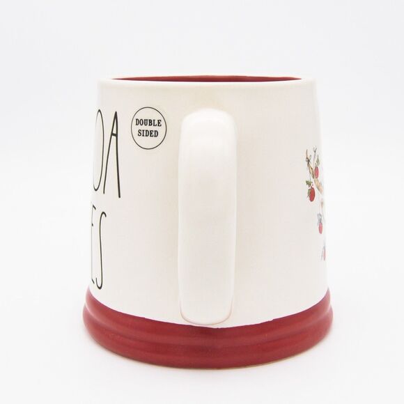 Rae Dunn Christmas Mug, Cocoa Kisses Reindeer, 20oz Ceramic Double Sided Cup - Picture 3 of 10